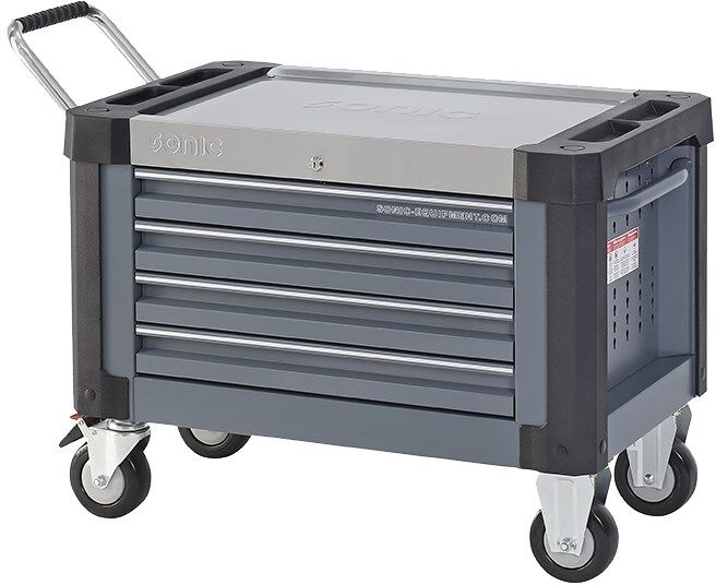 Sonic Equipment Werkzeugkoffer S9 Aufsatzbox Leer Mit Rollensatz 4733014