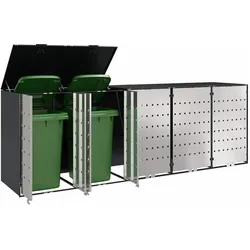 vidaXL, Gartenhaus + Gartenschrank, Oltonus (Edelstahltür ohne Pflanzkasten)