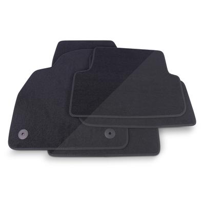 Thomatex Textil Fußmatten-Set Samtvelours Skoda Fabia 4, schwarz [Hersteller-Nr. 8328] für Skoda