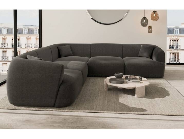 Stoff Ecksofa Tabarca L-Form