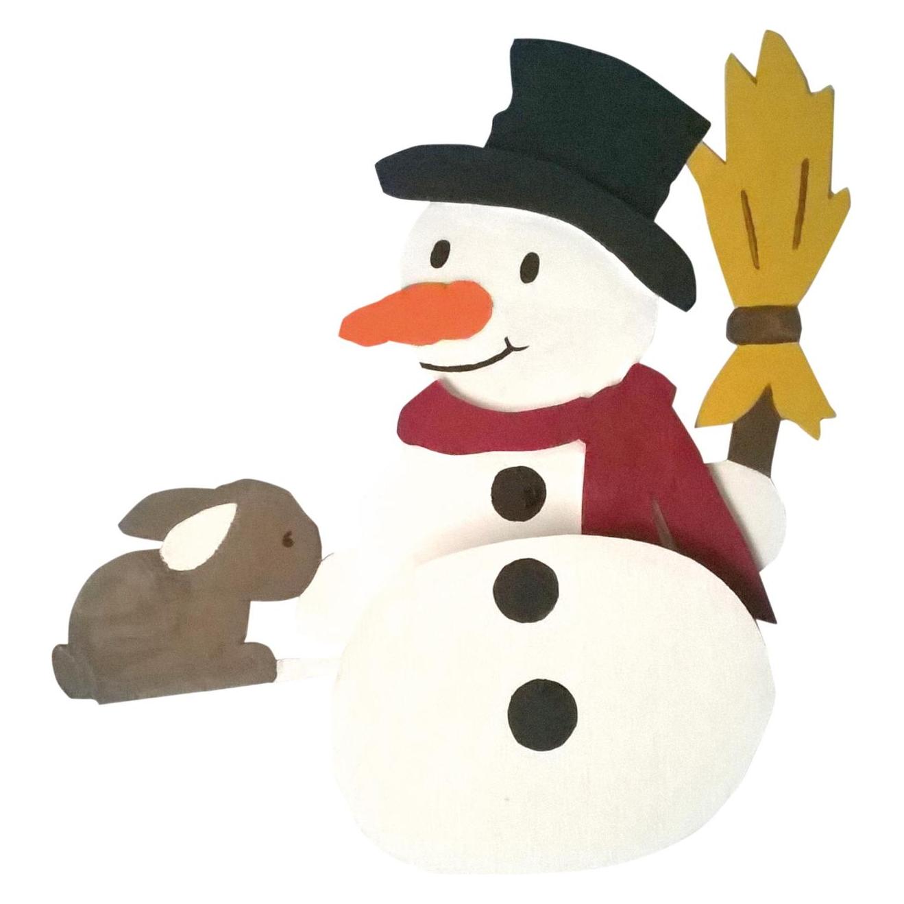 Pebaro Holzbausatz Kantenhocker Schneemann (M848-4)