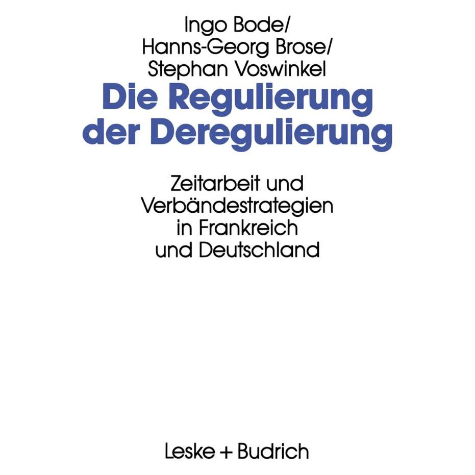 VS Die Regulierung der Deregulierung (Deutsch, Softcover) (7224277)