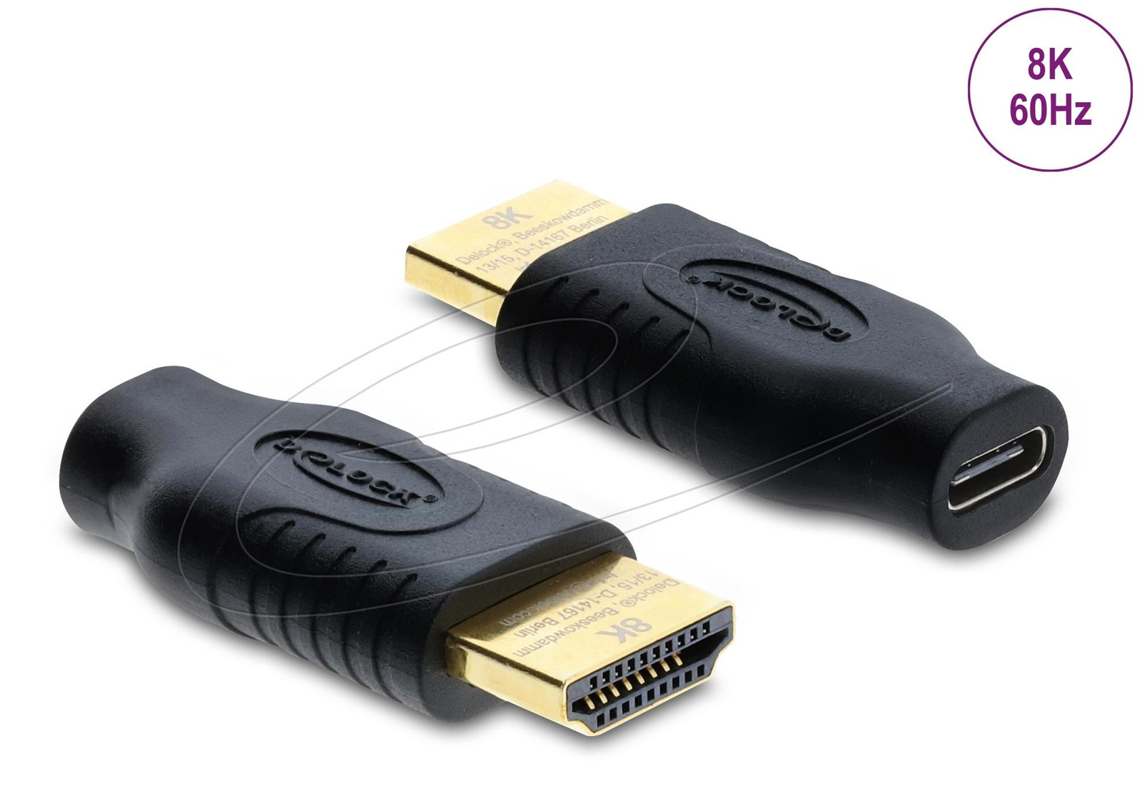 Delock 61076 USB Type-C naar HDMI adapter, zwart