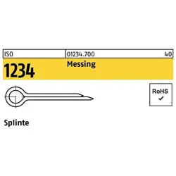 Meissel, Splinte ISO 1234 3,2 x 40 Messing