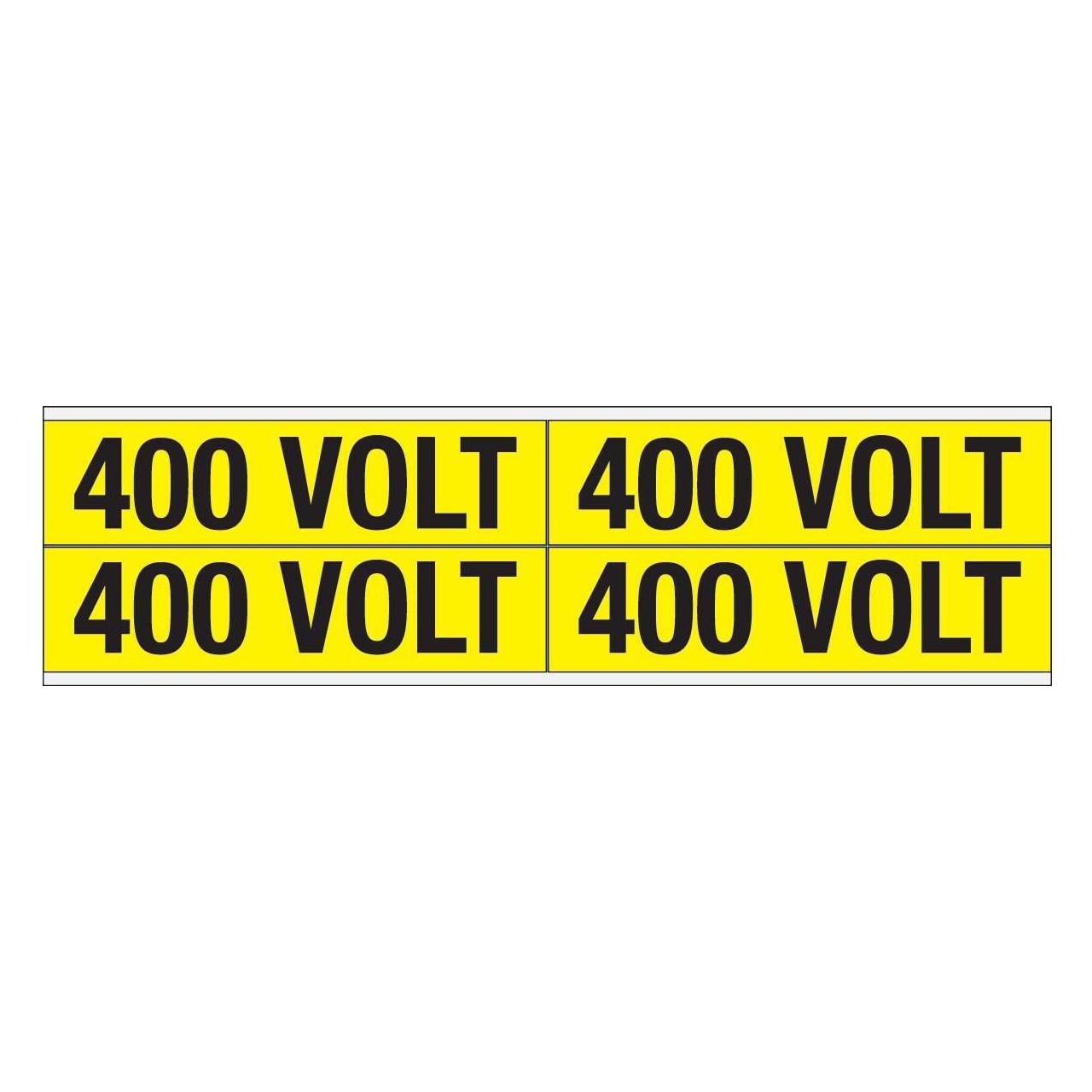 Brady Kennzeichnungen für Leitungen und Stromspannung, 400 Volt (VOLTAGE MARKERS CV 400 VOLT B)