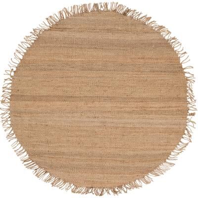 Livabliss Hand-woven Natural Fiber Jute Area Rug - 6' Round - 6' x 6'