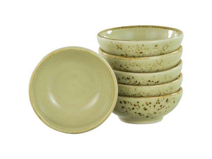 Creatable Schüsselset, Salbeigrün, Keramik, 6-teilig, Geschirr, Schalen & Schüsseln, Schüsselset
