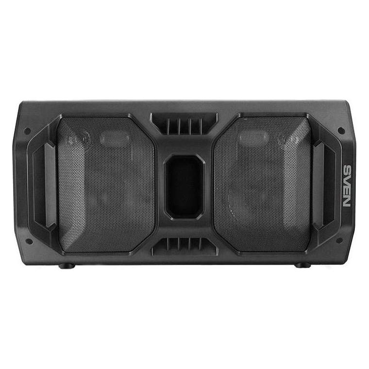 Sven Portable Speaker PS-600, black (50W, TWS, Bluetooth, FM, USB, Micro SD, LED display, 2x4000mA * (10 h) (SV-018443)