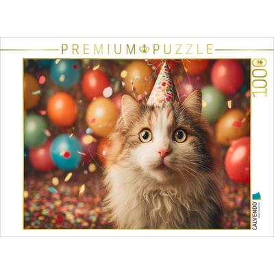 CALVENDO Puzzle Neues Jahr, gleicher Napf, aber doppelt so viel Spaß | 1000 Teile Lege-Größe 64x48cm Foto-Puzzle für glückliche Stunden