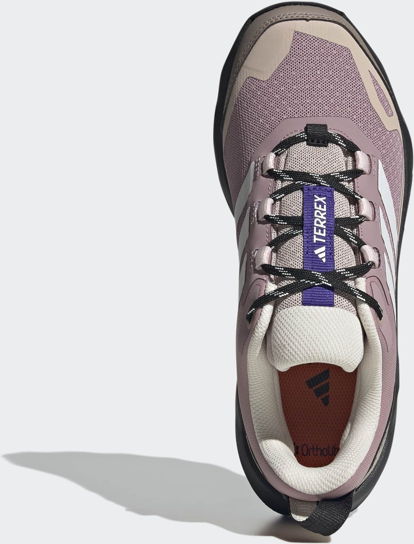 Wanderschuh ADIDAS TERREX "SKYCHASER AX5", Damen, Gr. 43, magic mauve, sanftes weiß, wonder taupe, Synthetik, Textil, Schuhe Wanderschuh, Outdoor-Schuh, Multifunktionsschuh magic mauve, sanftes weiß, wonder taupe 43