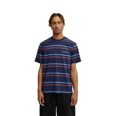 T-Shirt DC SHOES "Sheriff Stripe", Herren, Gr. L, schwarz iris, Obermaterial: 100% Baumwolle., Shirts T-Shirt