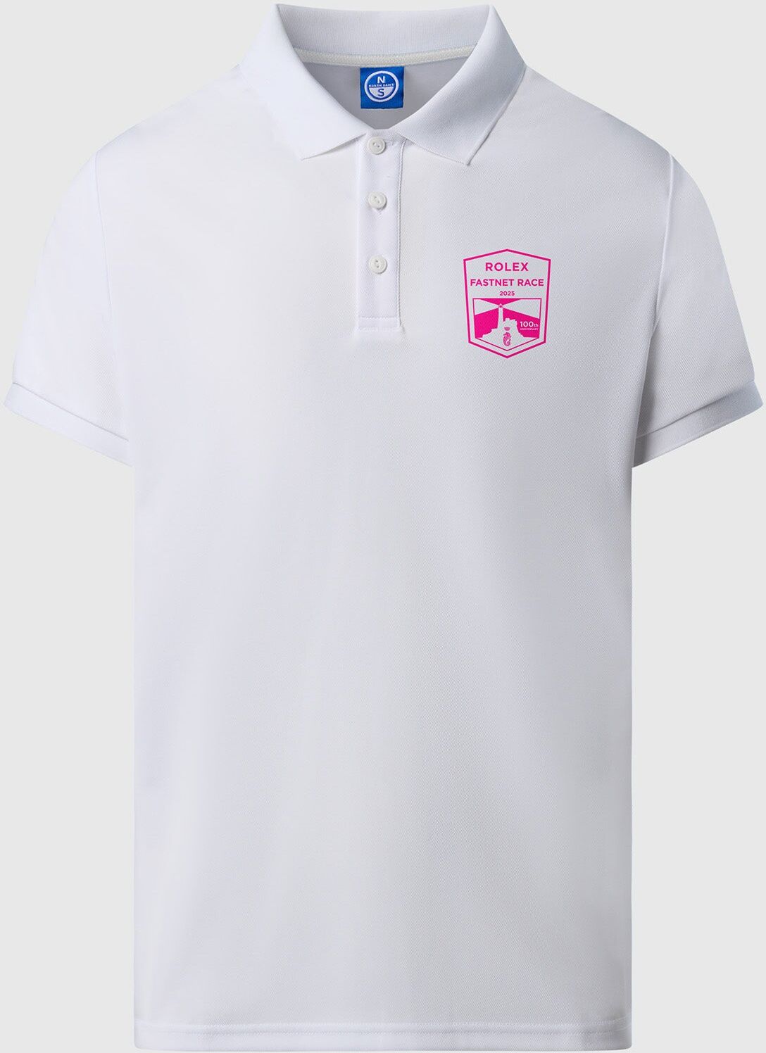 North Sails Polo Rolex Fastnet 2025 in piquet White XXL