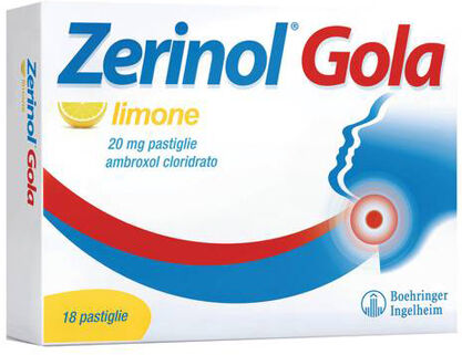 Zerinol Gola 20 mg Limone 18 Pastiglie