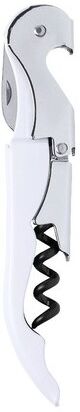 Tire-bouchon publicitaire Kiblack acier inoxydable blanc
