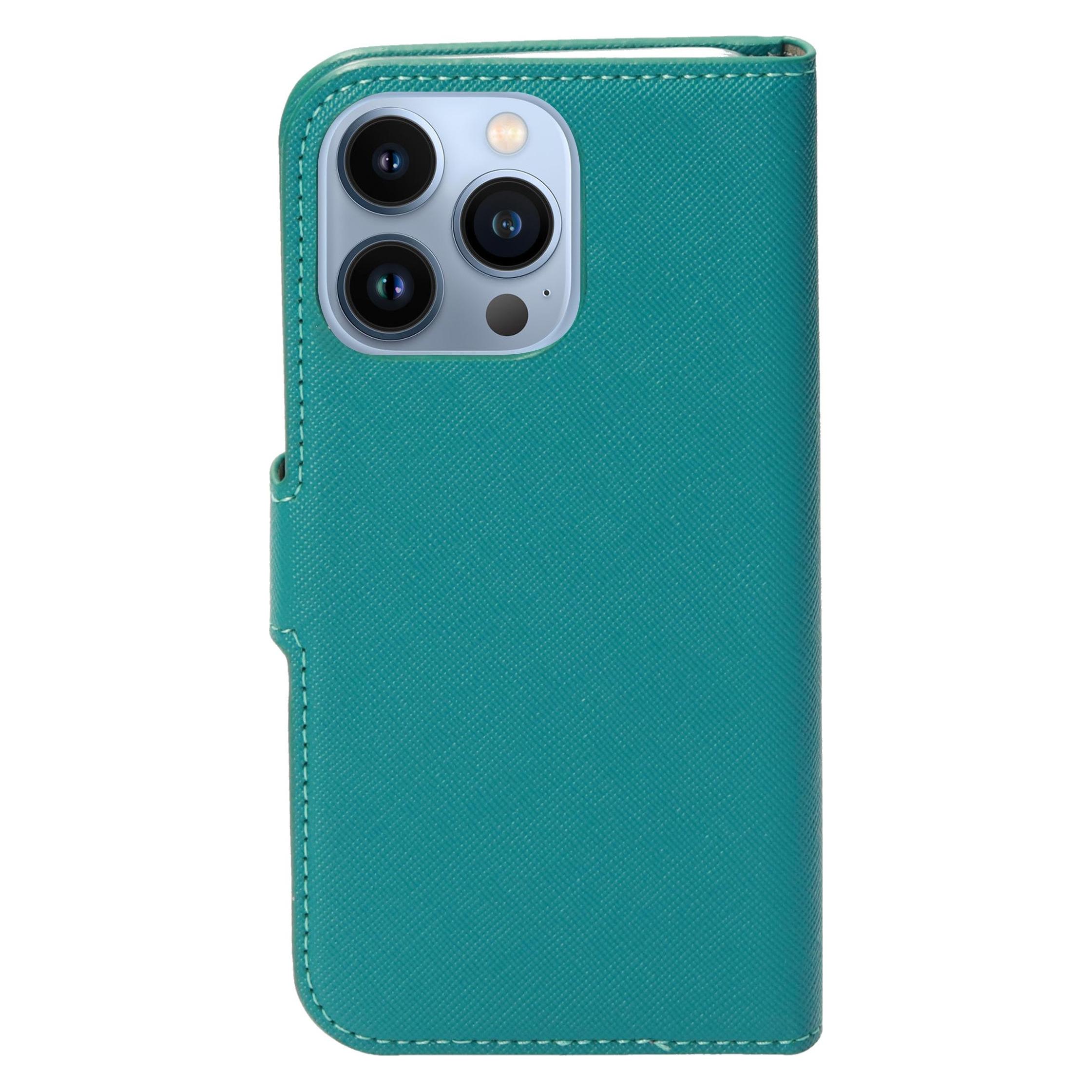 Mobiparts Saffiano Wallet Case Apple iPhone 13 Pro Turquoise (Apple iPhone 13 Pro) (MP-118648)