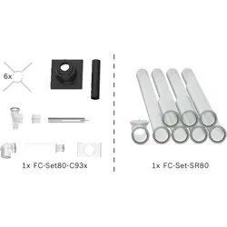 BOSCH Abgas-Standardpaket BOPA FC01 Schacht starr, 80/125, 10m, RLU