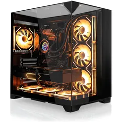 Systemtreff Gaming PC G254847 (2000 GB, 32 GB), PC, Schwarz