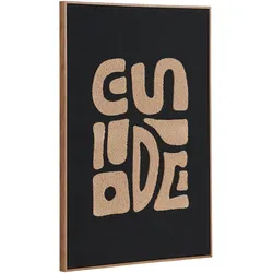 House Nordic Wanddekoration Tine Beige/Schwarz 50x70 cm, 50 x 2 x 70 cm