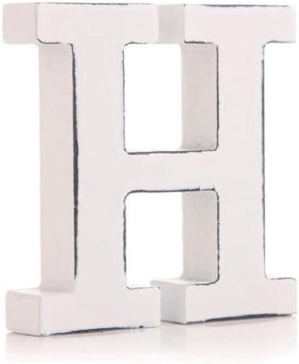 Wit Houten Alfabet Letters voor Huisdecoratie - 11 cm Hoog
