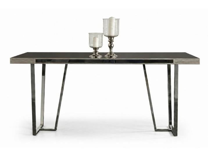 Xlmoebel Esstisch Esstisch Modern Beige Metall Designer Tisch Esstisch Holz (1-tlg)