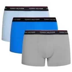 Tommy Hilfiger 3P Stretch Trunk Premium Essentials Hellblau Baumwolle Large Herren
