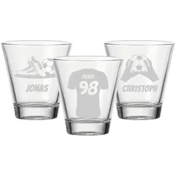 Trinkglas CIAO 215 ml Fußball 3er Set