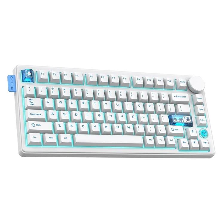 Onikuma BT keyboard MT706 (white) (US, Kabellos) (MT706 white)