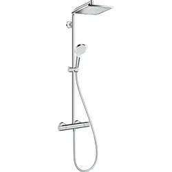 hansgrohe Crometta E Showerpipe 240 1-jet mit Thermostat, chrom, 27271000