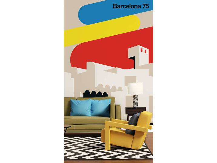 Papier peint Barcelona 75 2 x 2cm Non tissé premium