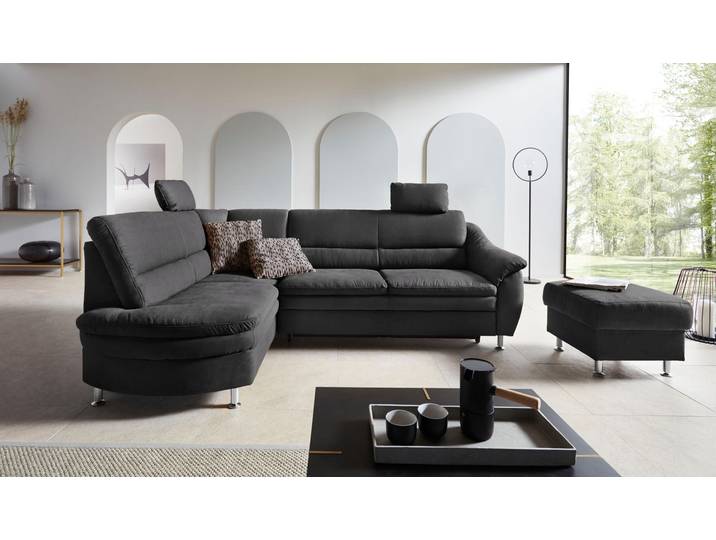 Sofa-Kopfstütze GOODPRODUCT Cardoso , grau (anthrazit), B:50cm H:25cm T:10cm, Holzwerkstoff, Kopfstützen, Sofa-Kopfstütze, passend zur Serie Cardoso
