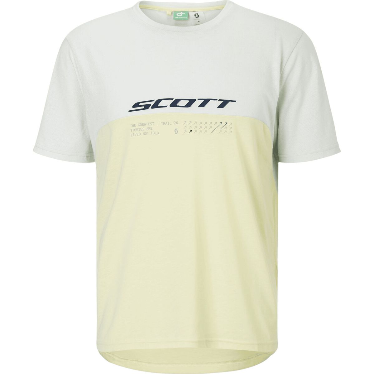 Scott Tee M's Vertic DRI SS acid yellow/spray grey (8217) S 4246978217006