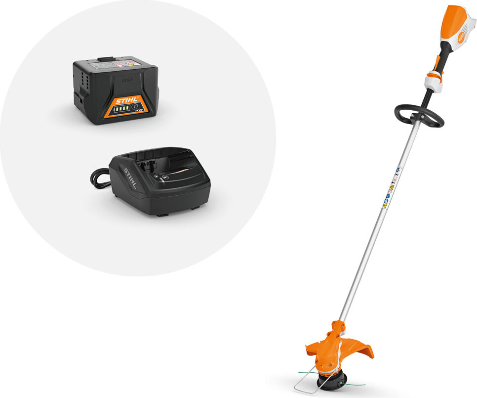 AKKU MOTORSENSE STIHL FSA 60 R rasentrimmer mit 1x akku AK20 und ladegerät AL 101