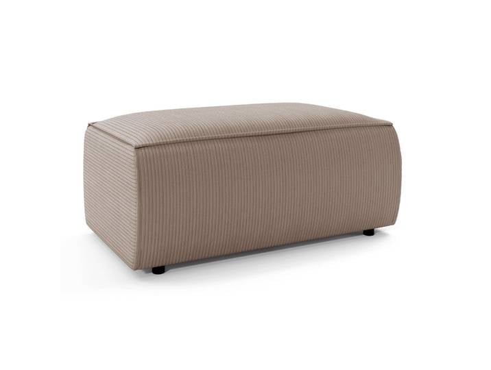Beiger Cord-Pouf Farese