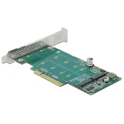 Delock PCI Express x8-Karte zu 2 x internem NVMe M.2 Key M, Storage Controller