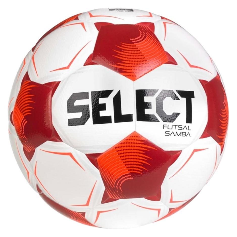 Select Piłka nożna Futsal Samba v26 FIFA Basic biało-czerwona 1021654 320010 4 (4) (320010)