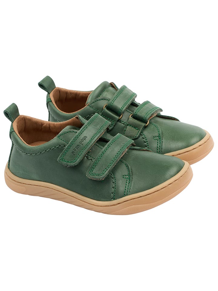 POM POM Leder-Barfußschuhe in Grün - 25