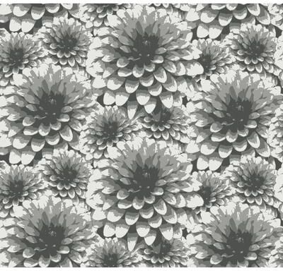 A-Street Prints Umbra Charcoal Floral Wallpaper