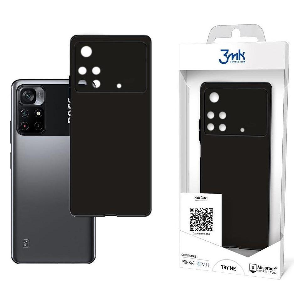 3MK Xiaomi POCO M4 Pro - Matt Case black (Xiaomi Poco M4 Pro) (3mk Matt Case(374)-0)