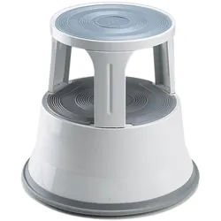 RS PRO, Leiter + Gerüst, Kick Step Light Grey Steel (Trittleiter, 44 cm)
