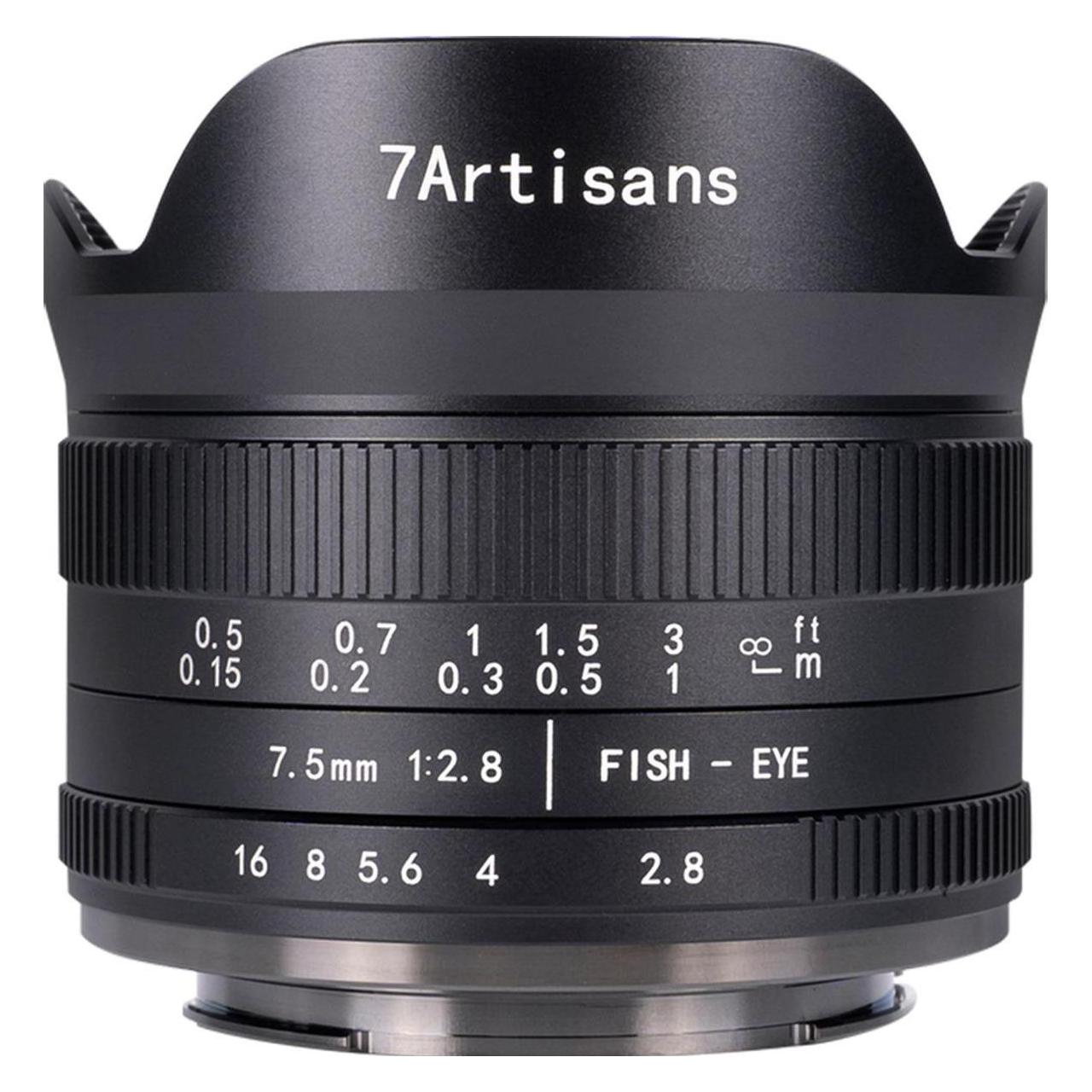 7artisans Festbrennweite 7.5mm F/2.8 Fisheye Mark II - Canon RF (Canon RF, APS-C / DX) (A306B-II)