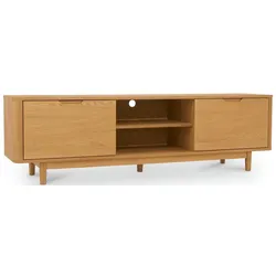 TV-Board Gorbin Eiche Natur 180 cm - mit Türen & Soft-Close