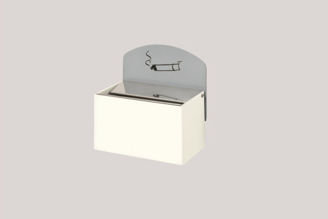 VAR Cendrier mural WH 9 avec plaque blanc 0,4 l (14711)