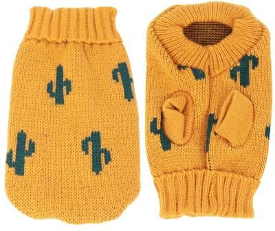 Uplift Treasures Winter Knit Sweater Vest For Cats cactus xxl