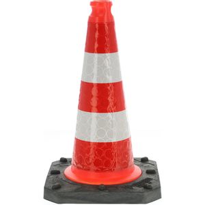 UvV Leitkegel Bigfoot UVLK5505 rot/weiß, Höhe 50cm, mit Typ A Reflexfolie, BASt & StVO zugelassen