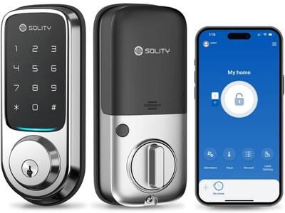 Solity GT10KSN Satin Nickle Smart Lock