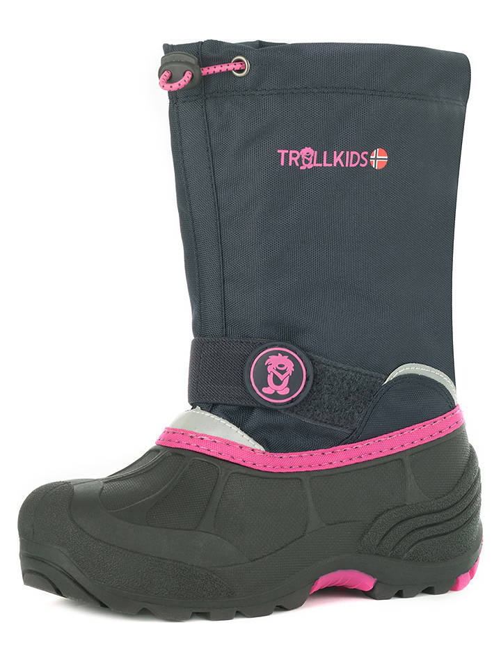 Trollkids Winterboots "Telemark Winter Boot XT" in Dunkelblau/ Pink - 25