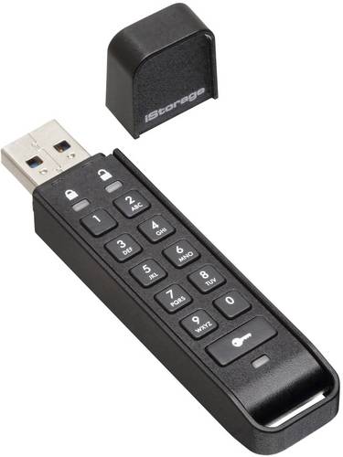 iStorage datAshur Personal2 USB-Stick 64 GB Schwarz IS-FL-DAP3-B-64 USB-A (USB 3.2 Gen 1)