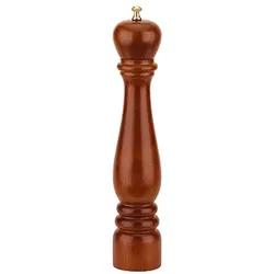 Bisetti Ilsa Pfeffermühle aus Walnussholz, H 33 cm, Mahlwerk aus gehärtetem Stahl