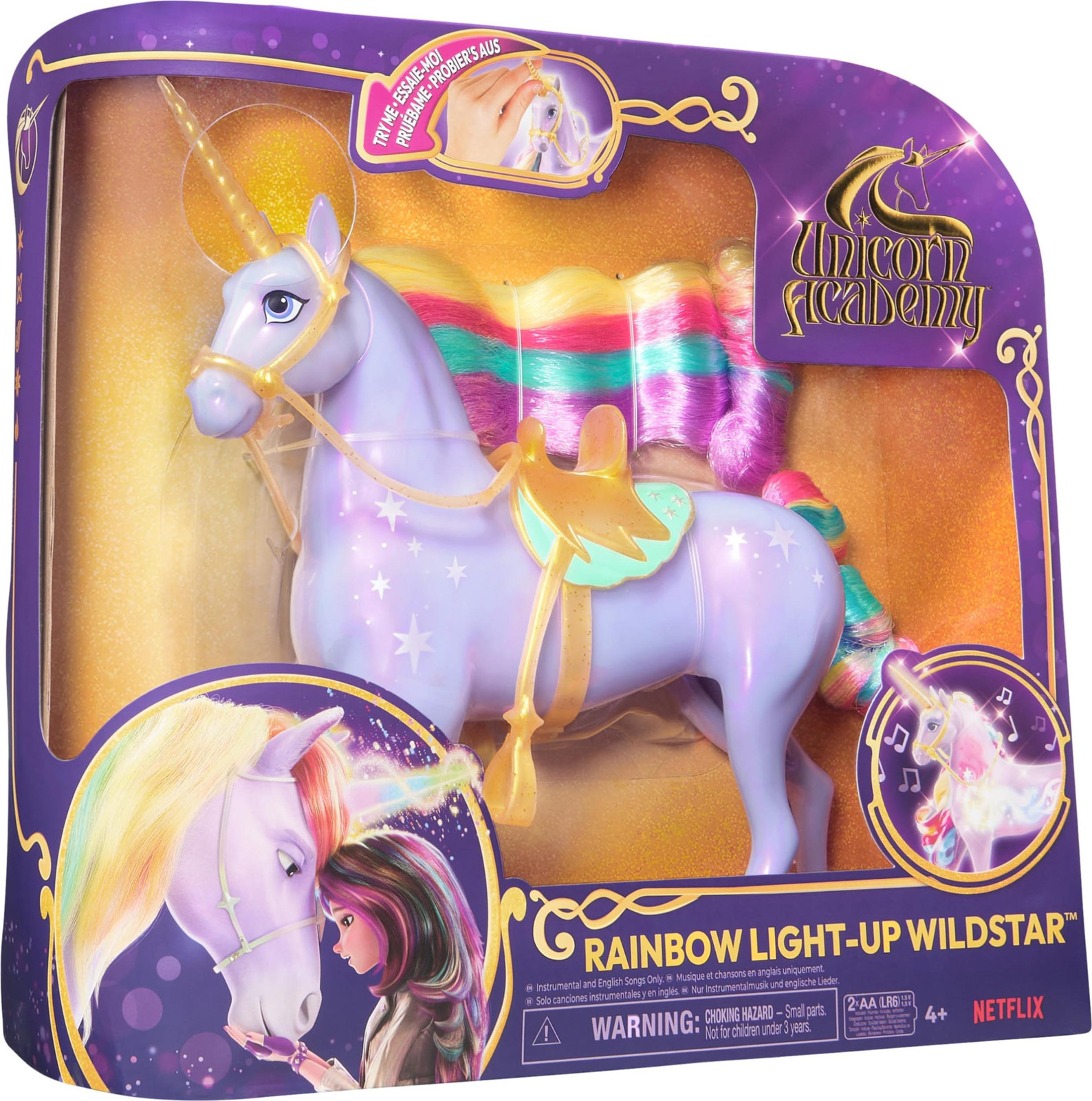 Unicorn Academy lichtgevende eenhoorn Wildstar 28 cm