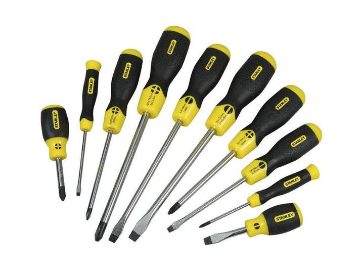 Schraubendreher STANLEY, schwarz, Stahl, Schraubendreher, Schraubendreher